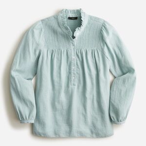 J. Crew Long-Sleeve Soft Gauze Garden Top Size 2X